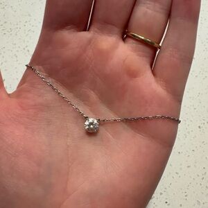 Swarovski Silver Necklace with White Zirconia